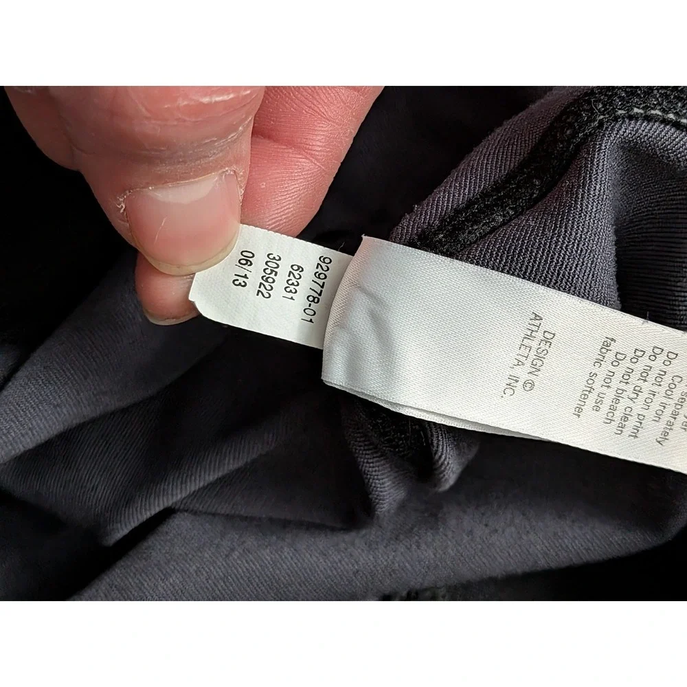 Athleta Splash‎ Relay 929778-01 Black Print Pants Women's Size M
